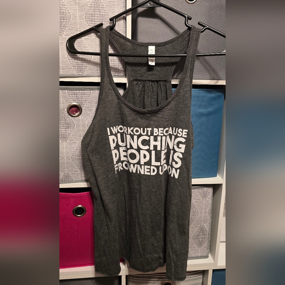 Bella Canvas Gray Tank Top Bold Graphic
